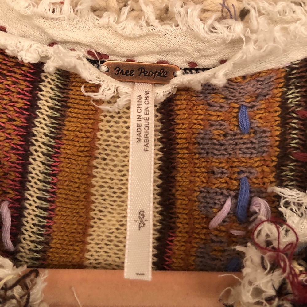 Free People Multi-Pattern Button Blouse - image 4